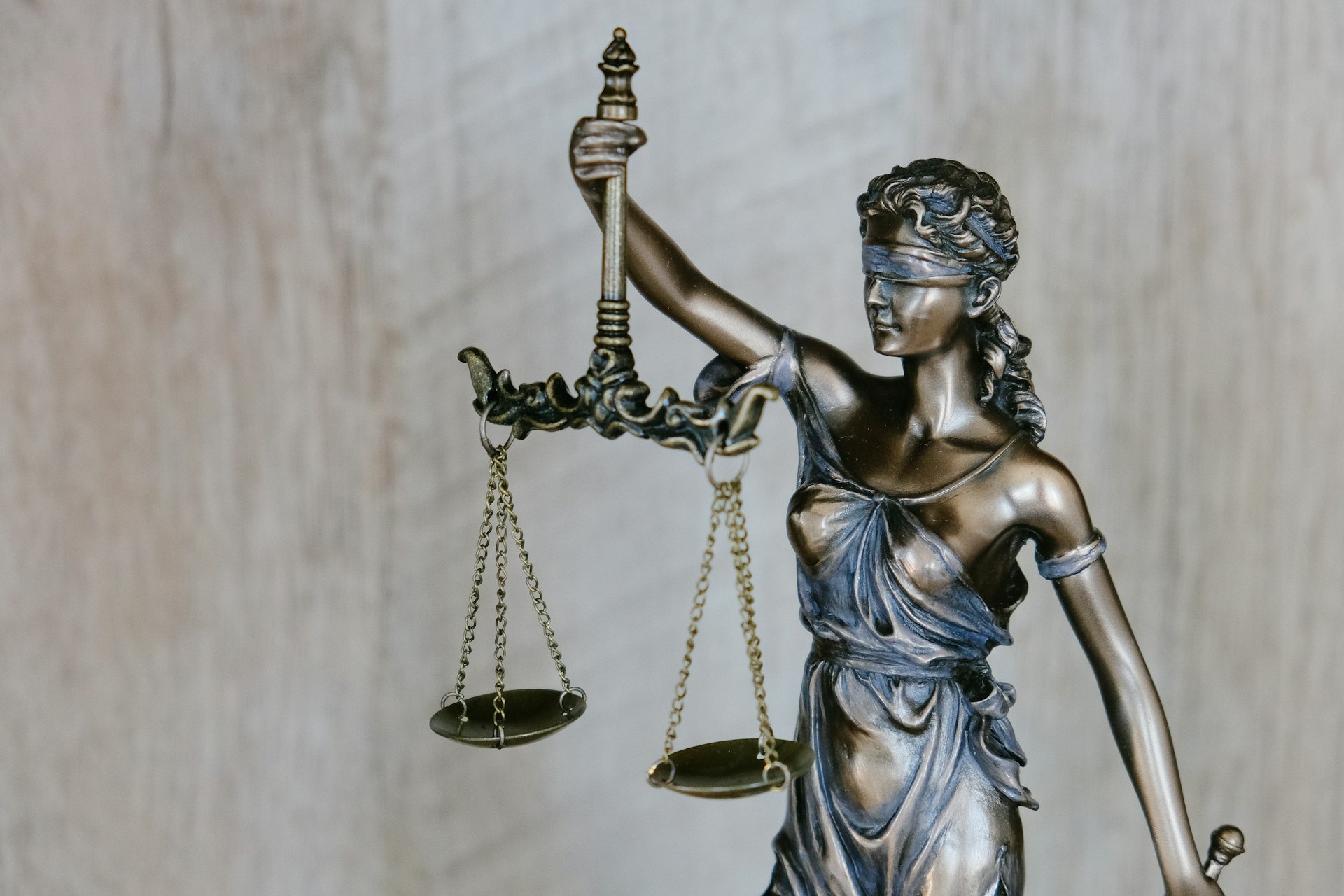 Lady Justice holding the scales